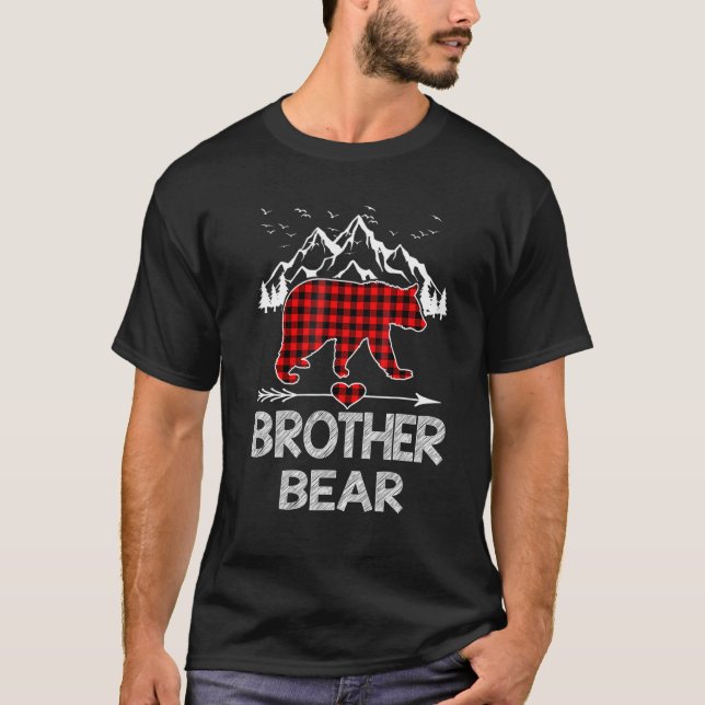 Camiseta Irmão Bear Red Buffalo Xadrez Brother Bear Pajama (Frente)