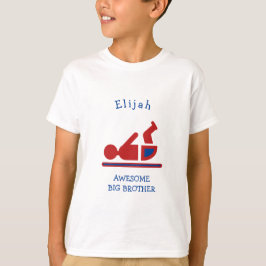 Camiseta IRMÃO BIG DO Red Baby Personalizado