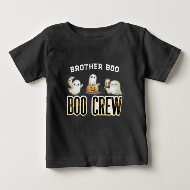 Camiseta Irmão Boo da Mamãe Personalizado para o Halloween (Frente)