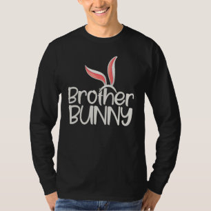 Camiseta Irmão Bunny Engraçado Dizendo Família Bonita Corre