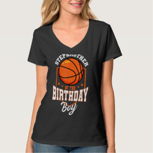 Camiseta Irmão-Cérebro Do Tema B Do Aniversário De Basquete