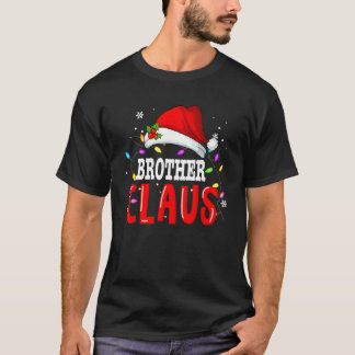 Camiseta Irmão Claus Natal Família Pijamas Combinando Chá