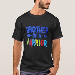 Camiseta Irmão Conscientização do Autismo De Um Arrior Cons