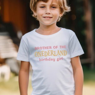 Camiseta Irmão da aniversariante Alice no País das Maravilh