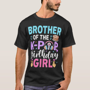 Camiseta Irmão da aniversariante k-pop