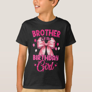 Camiseta Irmão Da Arco Coquette Garota De Aniversário Corre