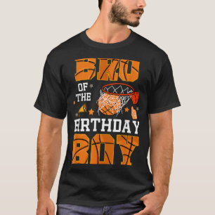 Camiseta Irmão da Decoração B-Day do Basquete de Aniversári