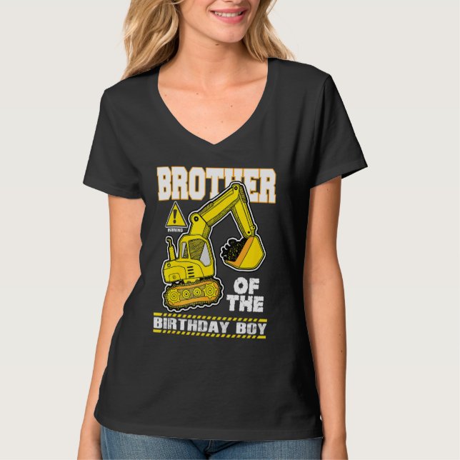 Camiseta Irmão Da Digitalização Do Veículo De Construção De (Frente)
