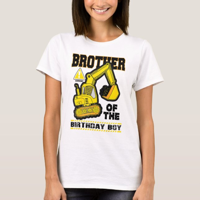 Camiseta Irmão Da Digitalização Do Veículo De Construção De (Frente)