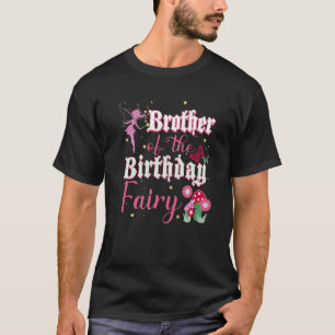 Camiseta Irmão Da Fada De Aniversário Princesa Mushroom Bu