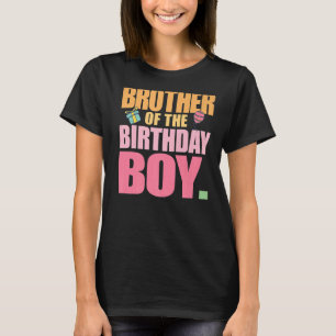 Camiseta Irmão da Festa de aniversário do Aniversário Match