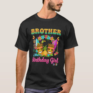 Camiseta Irmão Da Garota De Aniversário Engraçado Hawaii An