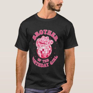 Camiseta Irmão Da Garota Do Aniversário Chapéu De Cowgirl D
