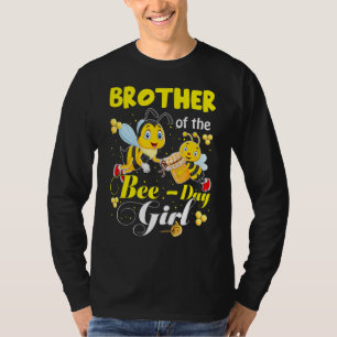 Camiseta Irmão Da Garota Do Dia Da Abelha É A Família De An