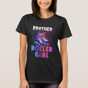 Camiseta Irmão Da Menina Do Aniversário Família De Skate Ro