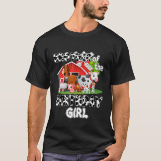 Camiseta Irmão Da Menina Do Aniversário Fazenda De Vacas An
