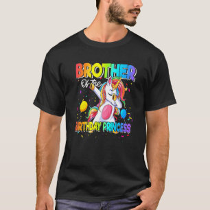 Camiseta Irmão Da Princesa De Aniversário Dabbing Unic