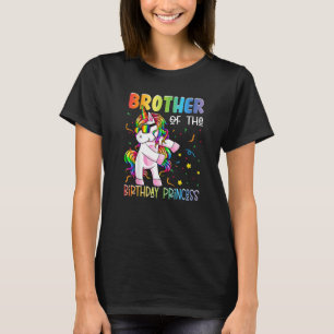 Camiseta Irmão da Princesa de Aniversário Fogando Un