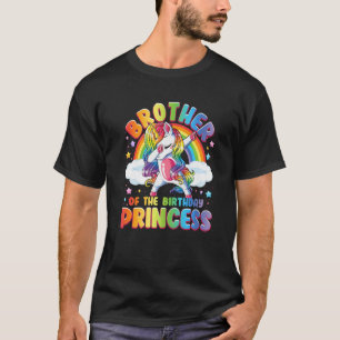 Camiseta Irmão Da Princesa de Aniversário, Jogo Unicórnio