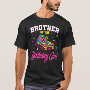 Camiseta Irmão Da Rapariga De Aniversário, Skates De Cilind