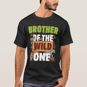 Camiseta Irmão Da Selvagem Safari De Aniversário Do Jardi