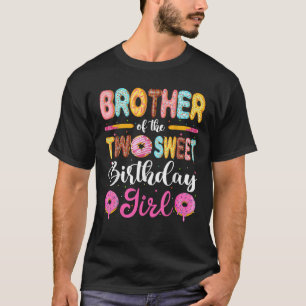 Camiseta Irmão Das Duas Garotas Doce De Aniversário segundo