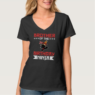 Camiseta Irmão De Aniversário Ninja Fight Taekwondo Gift
