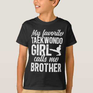 Camiseta Irmão de Taekwondo Orgulhoso Lutador de Taekwondo