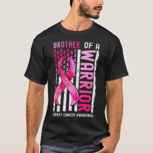 Camiseta Irmão De Um Cancer De Mama Guerreiro, U.A Flag Awa