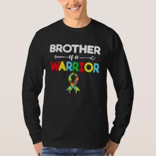 Camiseta Irmão de um Dia de Consciência do Autismo Guerreir