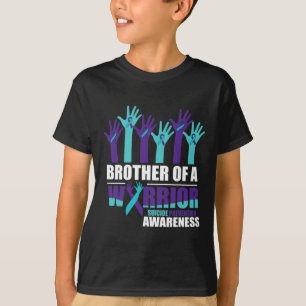 Camiseta Irmão de um Guerreiro Suicida Sensibilização Para