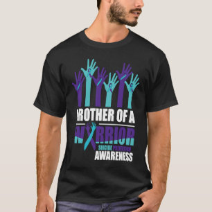 Camiseta Irmão de um Guerreiro Suicida Sensibilização para