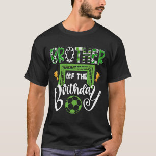 Camiseta Irmão Do Aniversariante Jogador De Futebol Bday