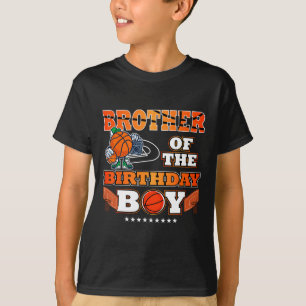 Camiseta Irmão Do Aniversário Do Jogador Bysketbyll B-da