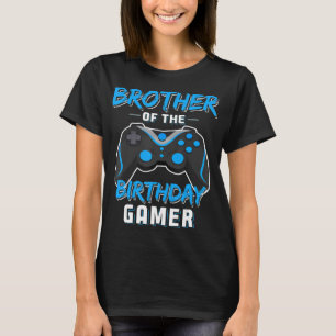 Camiseta Irmão Do Aniversário Gamer Aniversário Gaming