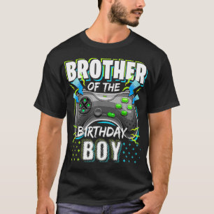 Camiseta Irmão do Aniversário Jogo de Vídeo Corresponden