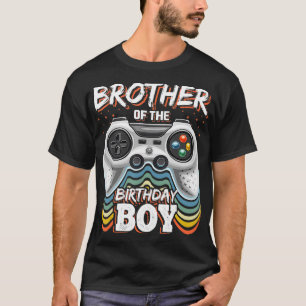 Camiseta Irmão do Aniversário Jogo de Vídeo Corresponden