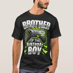 Camiseta Irmão do Aniversário Jogo de Vídeo Corresponden
