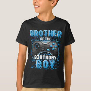 Camiseta Irmão Do Aniversário Jogo De Vídeo Correspondente 