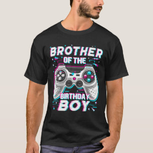 Camiseta Irmão Do Aniversário Jogo De Vídeo Correspondente