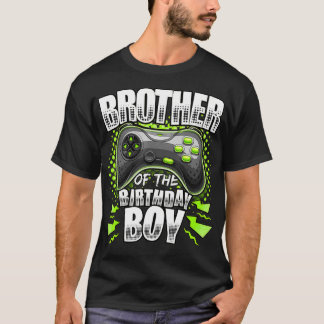 Camiseta Irmão do Aniversário Jogo de Vídeo Correspondente 