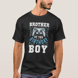 Camiseta Irmão do Aniversário Jovens Correspondendo ao Víde