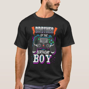 Camiseta Irmão do Aniversário Jovens Correspondendo ao Víde