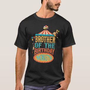 Camiseta Irmão Do Aniversário Ringmaster Kids Circus Par