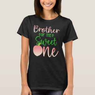 Camiseta Irmão Do Aniversário Um Pêssego 1rua Fruta De Verã