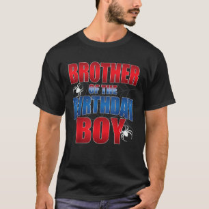 Camiseta Irmão do Bir de Aranha-Costume do Aniversário