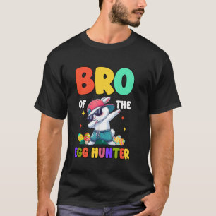 Camiseta Irmão do Caçador de Ovos Coelho Dabbing Páscoa Ani