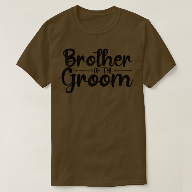 Camiseta Irmão Do Casamento Engraçado Ou Solteiro (Frente do Design)