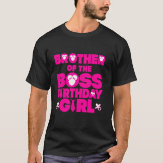 Camiseta Irmão Do Chefe Aniversário Da Família De Bebês Dec