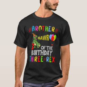 Camiseta Irmão do Dia de Aniversário, Din do Partido Rex